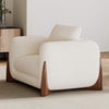 Rowan, Upholstered Accent Chair, Off White - Off-White