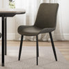 Simple And Modern Dining Chairs Set of 2 , Gray - Gray