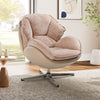 Norman, Upholstered Swivel Lounge Chair - Pink