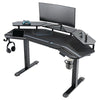 Aero Pro Wing Shaped Standing Desk (63"x23") - Black