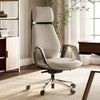 Serene, Napa Leather Executive Office Chair - Off-White
