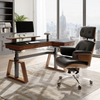 Executive Office Set: Ark Standing Desk & Napa Leather Chair - Ark+Mathias