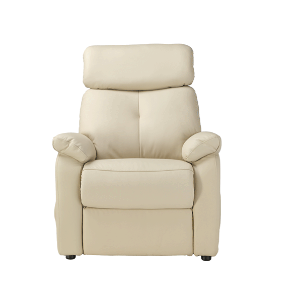 Beige Henry-Armrest Power Recliner Chair in Cotton-Linen Fabric, Super Zero Gravity Comfort.