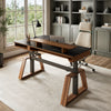 Executive Office Set: Ark Standing Desk & Napa Leather Chair - Ark+Serene