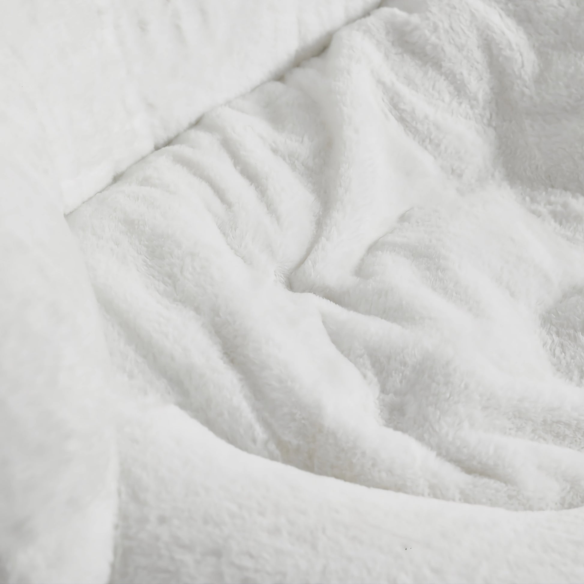 Gloria Swivel Lounge Chair, White Faux Fur Seat Detail.