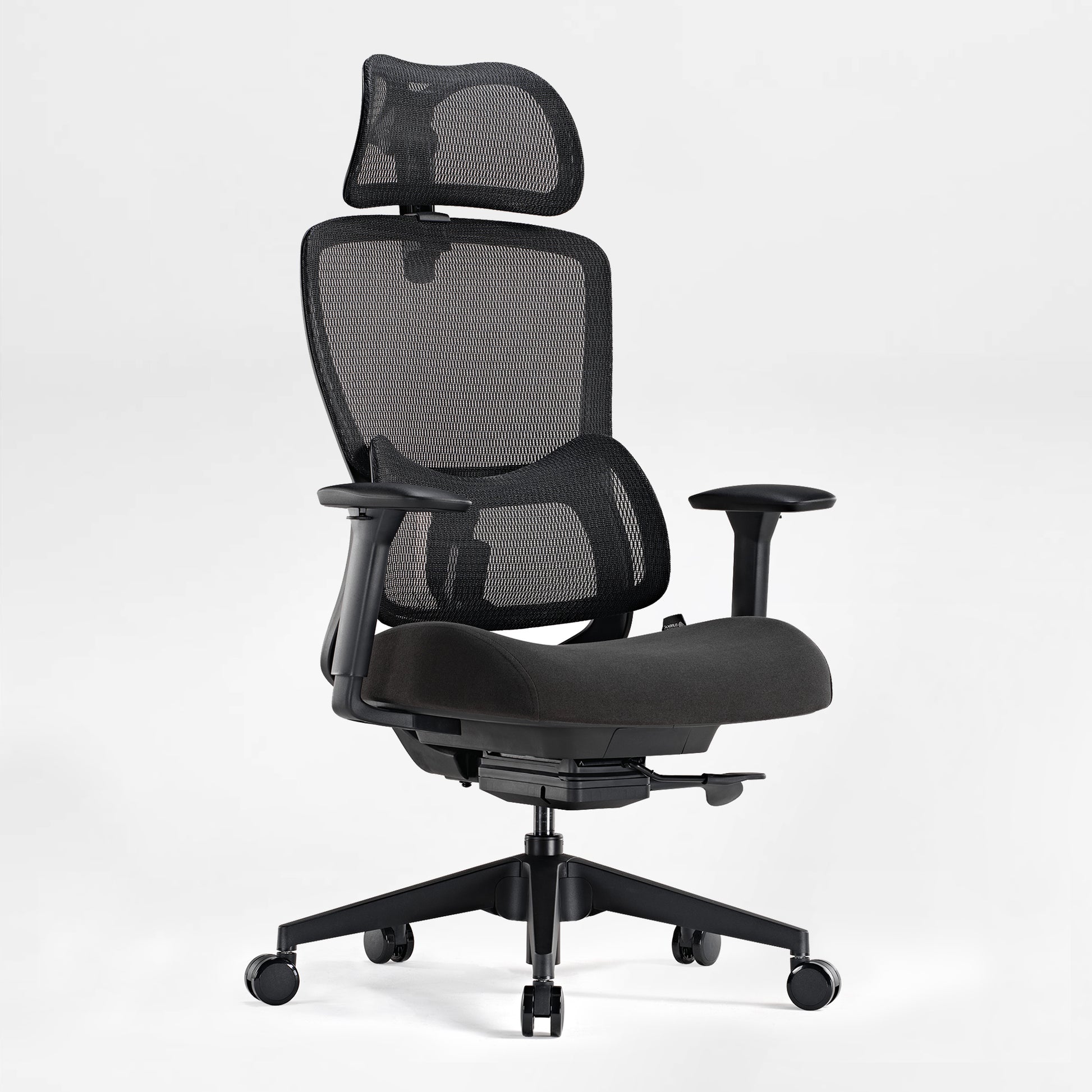 Lark Ergonomic Office Chair, Black Mesh Back, Adjustable Lumbar Support, Designed for Spinal Health, Eureka Ergonomic.