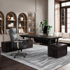 Executive Office Set: Zen Classic Standing Desk & Luxury Executive Chair - Black