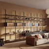 Arundel Colonnade Modular Shelving System, Black Oak - Black Oak