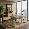 Executive Office Set:Ark EL Standing Desk, Chair & Storage - Ark+Galene
