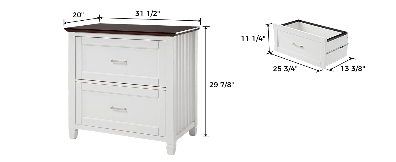 Ark ES 29 inch file storage cabinet product dimensions