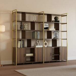 ERK-HOBC-01 Wood Bookshelf with Storage