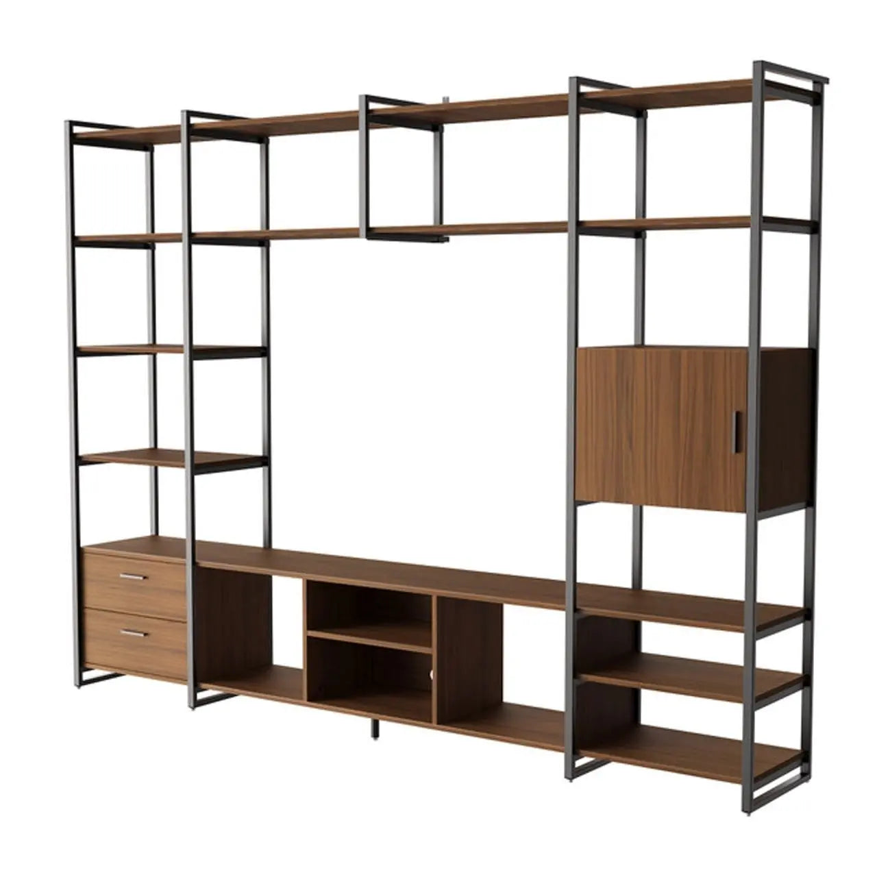 Sonoma Modern Tv Stand With Storage, Shelves, Drawers and Display, Perfect for Your Home Entertainment.
