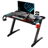 44x24 Gaming Desk with Z-shaped Legs - Black