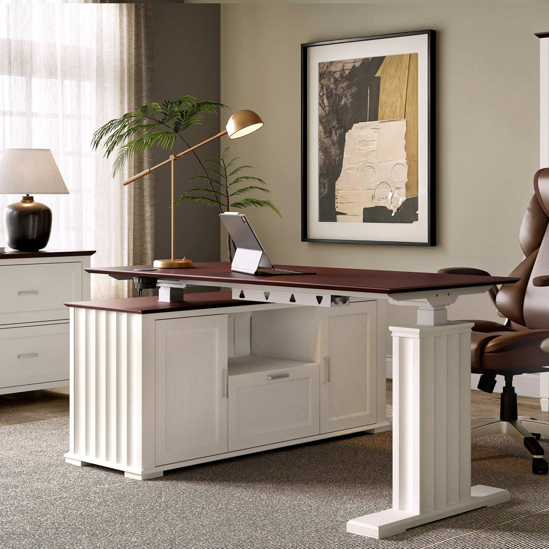 Small-Room Standing Desk Cables: Plan Slack for Every Height cover