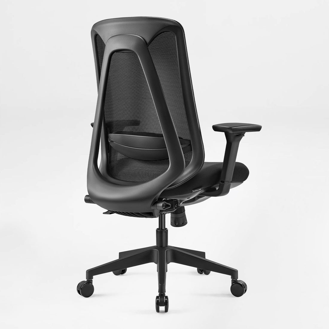 Nico, Mesh Ergonomic Office Chair - Nico Ergonomic Office Chair With Black Mesh Back, Adjustable Back Curve&Lumbar Support, Ergonomic Design,Back View