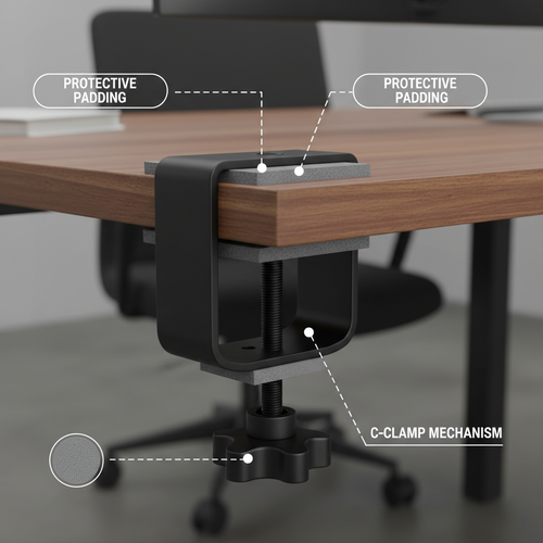 Monitor Arm Mounts: Clamp vs. Grommet