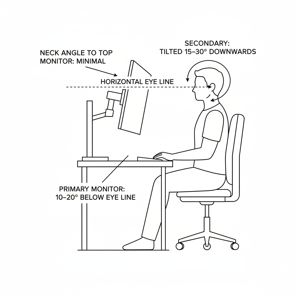 Stracked Monitor Setup Stacked Dual Monitor Setup: Ergonomic Guide