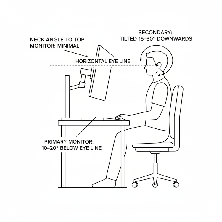Stacked Dual Monitor Setup: Ergonomic Guide