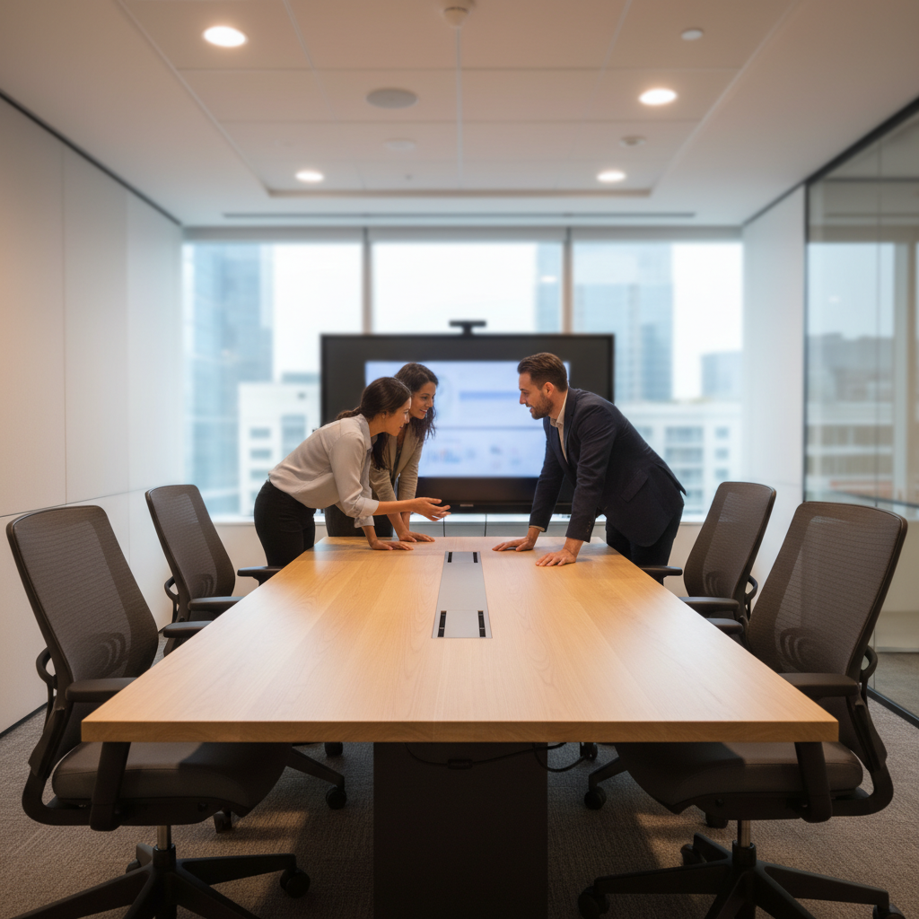 Organizing Shared Tech: Cable Management for Huddle Room Tables