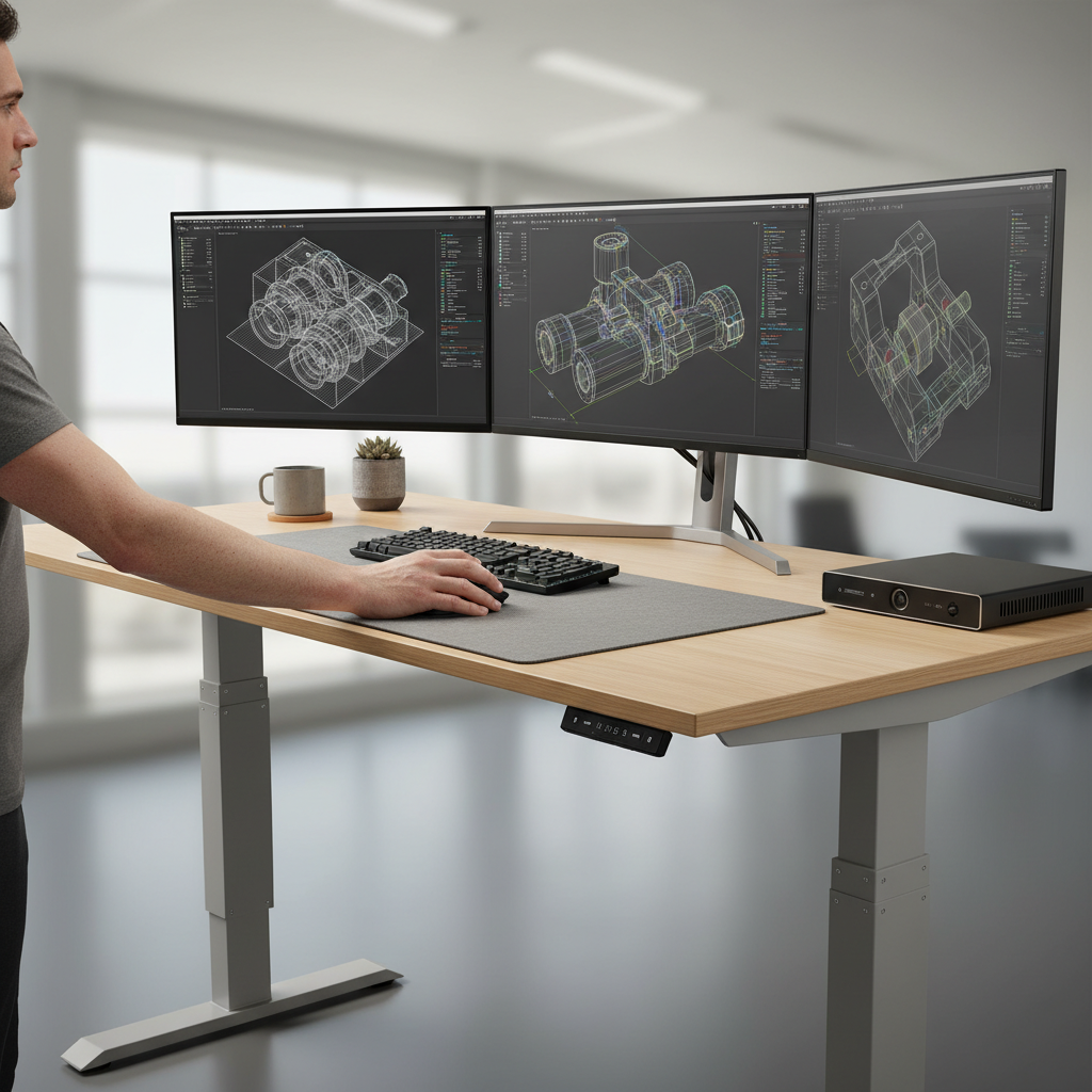 Dual-Motor Sync: Maintaining Lift Balance for Heavy CAD Displays