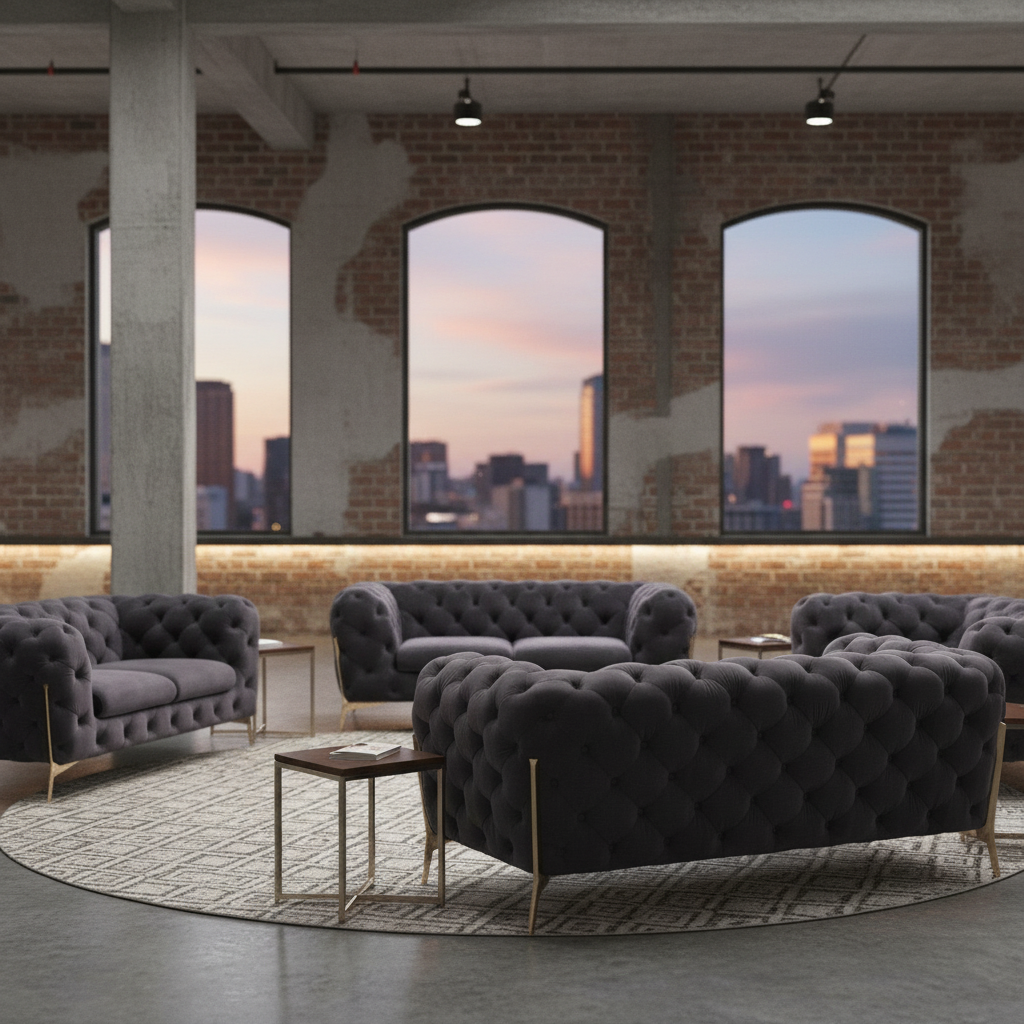 Circular Lounge Layouts: Using Furniture to Flatten Hierarchy
