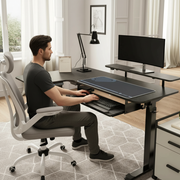 Corner Efficiency: Using L-Shaped Desks for Two-Person Setups