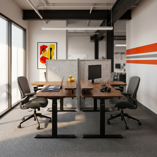 L-Shaped Office Desks for Commercial Spaces: Space Planning Guide for Facilities Managers