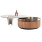 87" Round & Special-shaped Coffee Table Set of 2