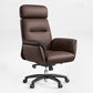 Royal Executive Office Chair - Brown Microfiber Leather, Ergonomic Design and Comfort Features.