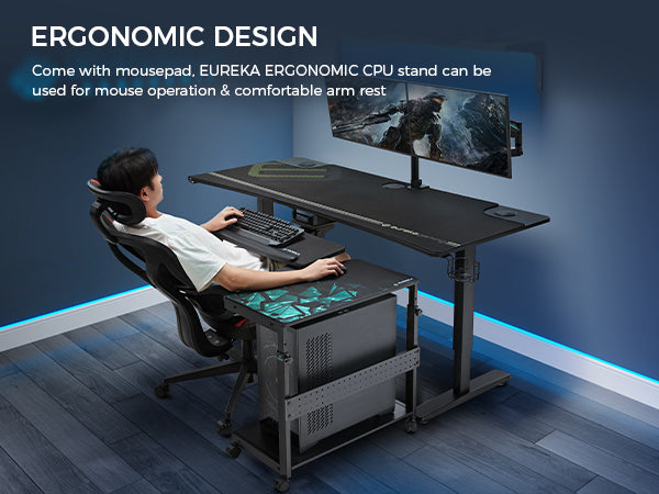 Computer table deals with cpu stand