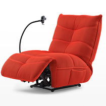 Red Linx Power Glider Recliner With Techno 3D Fabric, Ergonomic Design With Phone Mount and Wireless Charging Features.