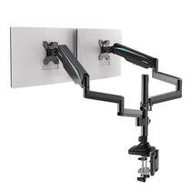 Eureka Ergonomic Dual Monitor Arm: Black Design for Two Monitors, Desk Mount.