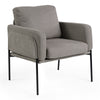 Weston, Ant Fabric Lounge Chair, Dark Khaki - Dark Khaki