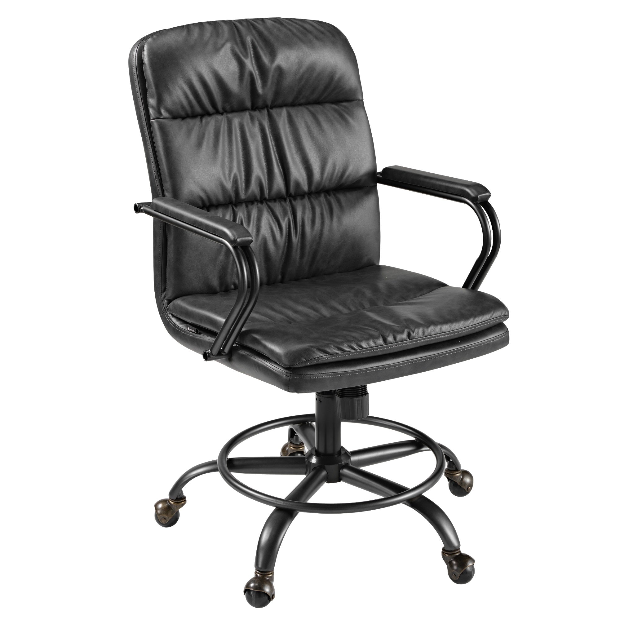 Vintage-Inspired PU Leather Home Office Chair | Eureka Ergonomic