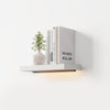 Floating Wall Shelves with Lighting - White