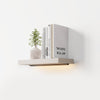 Floating Wall Shelves with Lighting - Maple