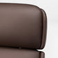 Royal Executive Office Chair Brown Perforated Microfiber Leather Backrest, Breathable Design and Refined Stitching.