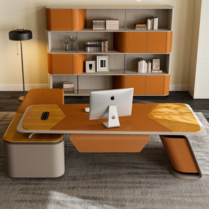 Zen Altair, Customizable Executive Desk & Bookcase