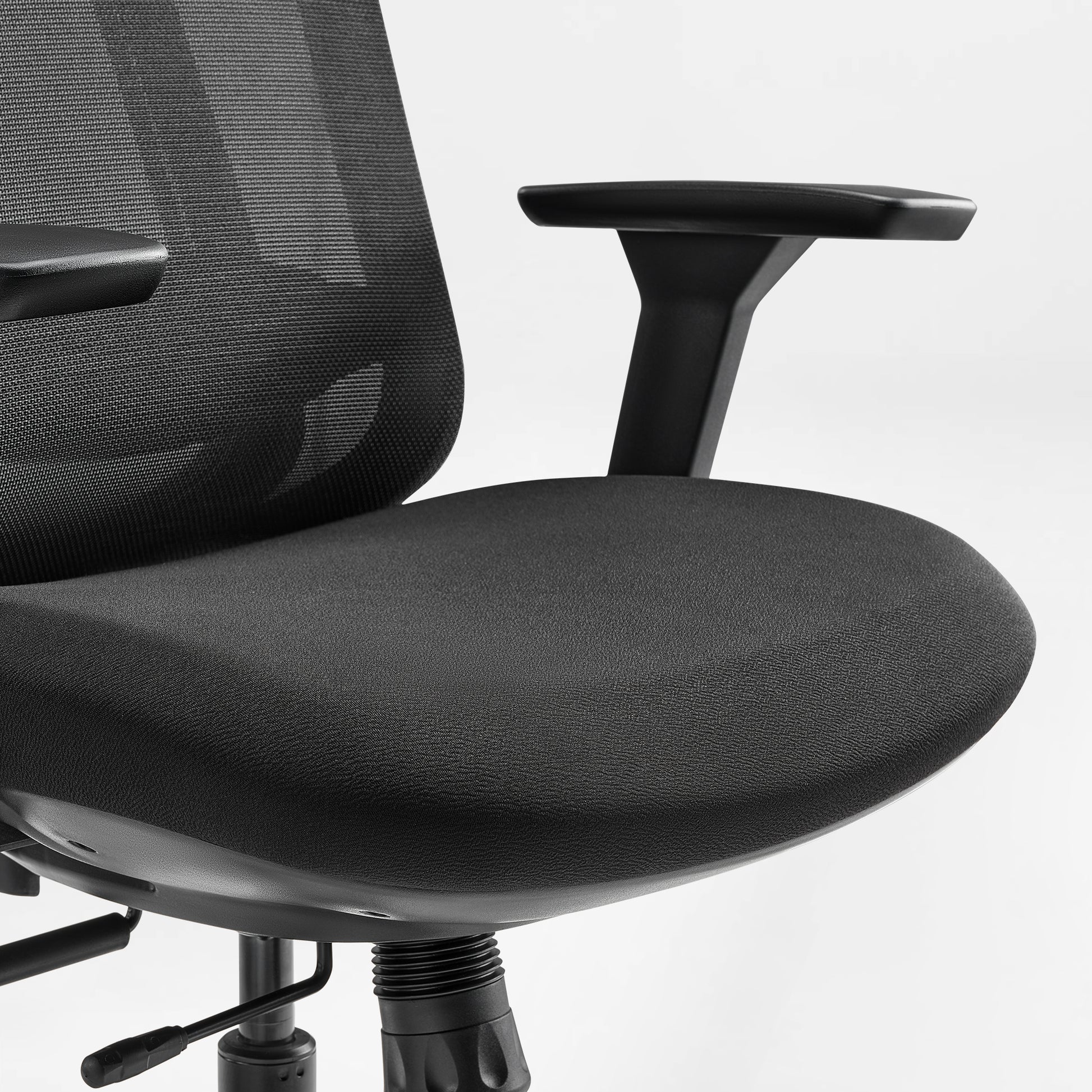 Nico Ergonomic Office Chair With Black Mesh Back, Adjustable Back Curve&Lumbar Support, Ergonomic Design,Cushion
