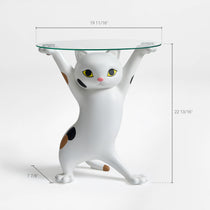 23''H, Enchanting Cat Side Table