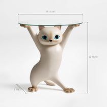 23''H, Enchanting Cat Side Table