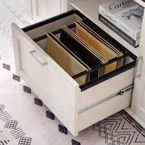 Eureka Ark Es Executive Standing Desk Drawer With File Folders, Modern Office Furniture Detail.