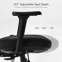 Adjustable Seat Depth Black