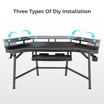 Eureka Ergonomic Aero Wing Desk Diy Installation - Three Types of Setup Options for Ergonomic Gaming Desk.
