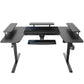 Modern Black 74'' Extra Larger U-Shaped Desktop Standing Desk