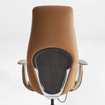 Eureka Ergonomic Cruz Faux Leather Executive Office Chair with Modern and Distinctive Back Design