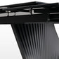 90"-129" Extendable Dining Table With Sintered Stone Desktop, Black