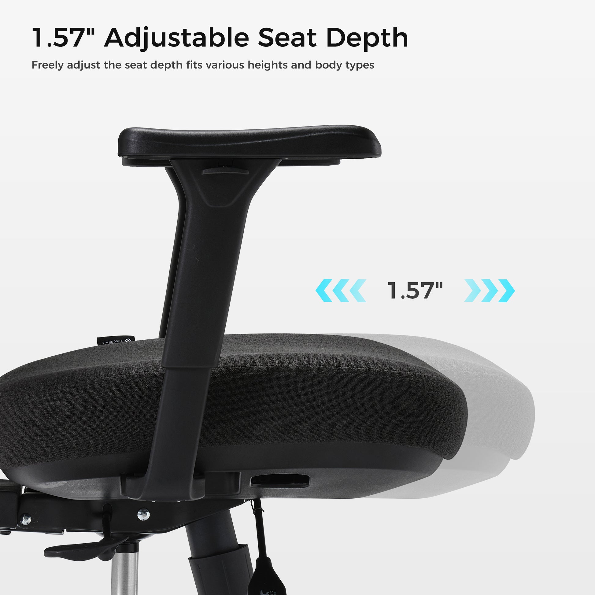 Adjustable Seat Depth Blue