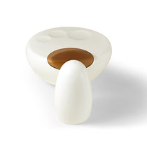 33 Abstract Cat Claw Coffee Table Set With Penguin Side Table, White, Modern Design.