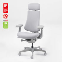 Eureka Ergonomic LiberNovo Omni white office chair